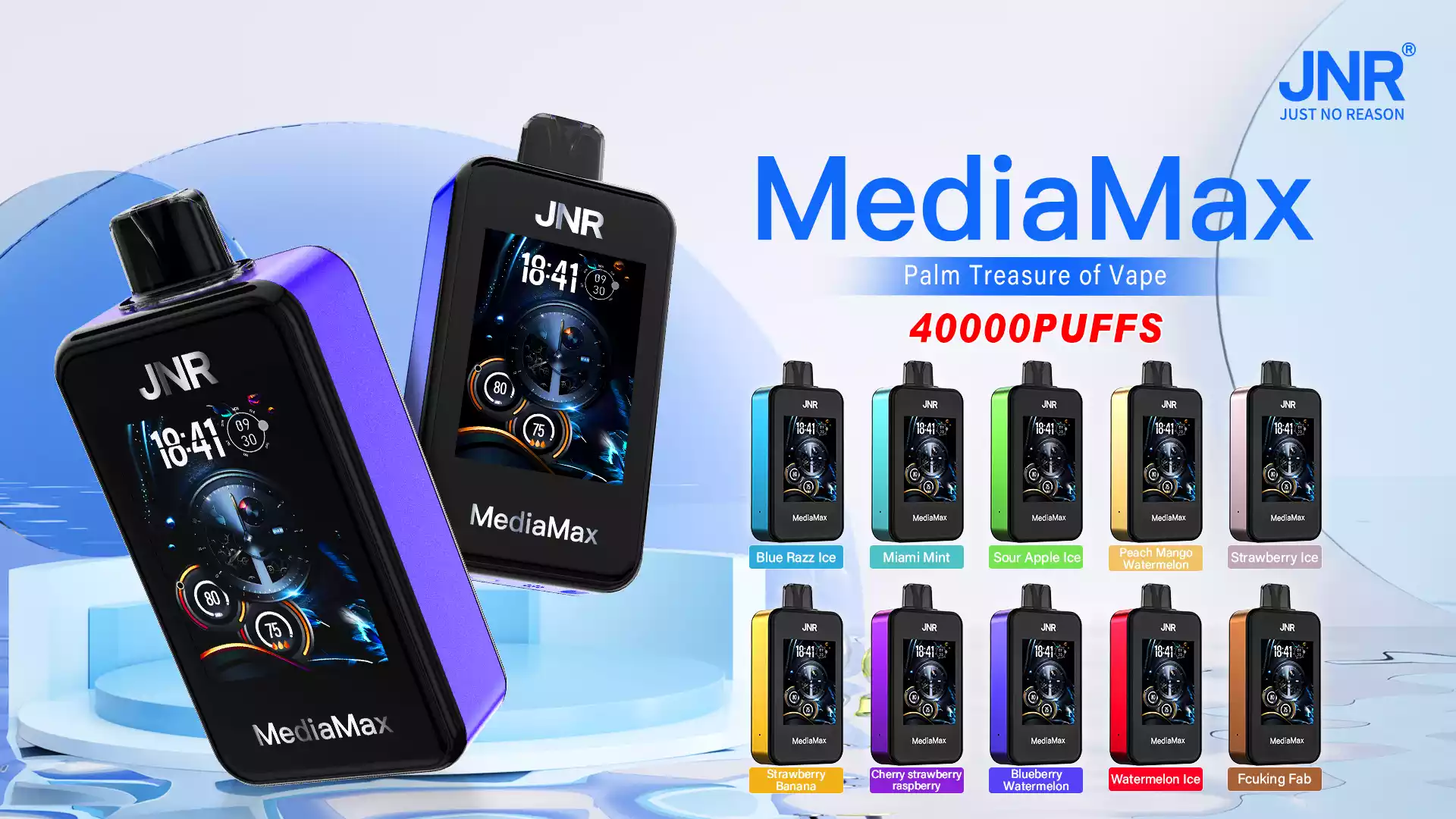 Jnr Media Max 40000 Puffs 5% Nicotine 40K Disposable Vapes Electric Cigarette